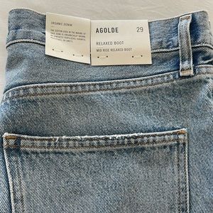 NWT Agolde Relaxed Boot in Curio